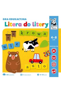 Kapitan Nauka. Gra edukacyjna. Litera do litery