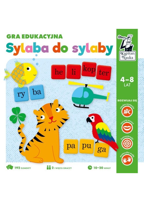 Kapitan Nauka. Gra edukacyjna. Sylaba do sylaby