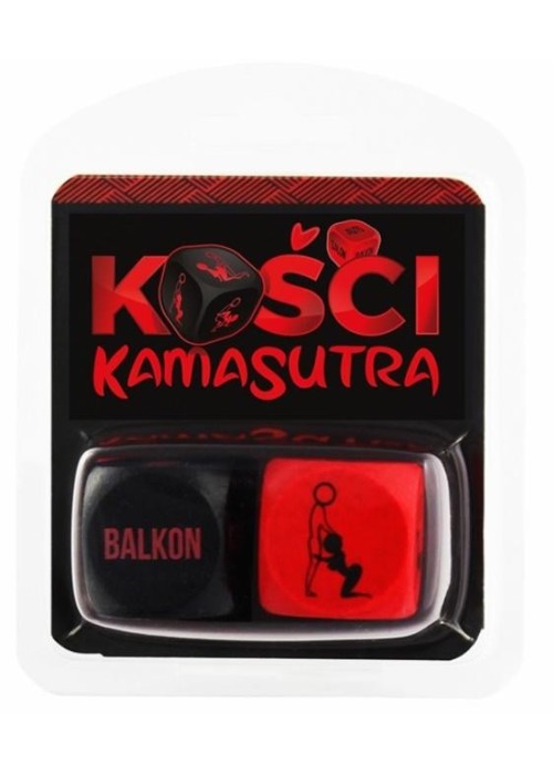 Kości Kamasutra (czerwono-czarne)