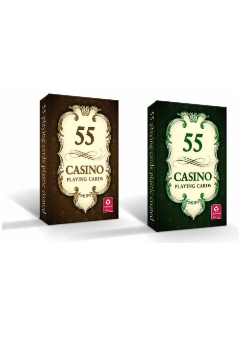 CASINO - karty do gry 55 kart CARTAMUNDI