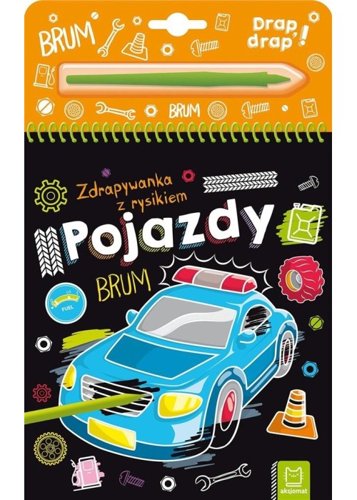 Pojazdy. Zdrapywanka z rysikiem