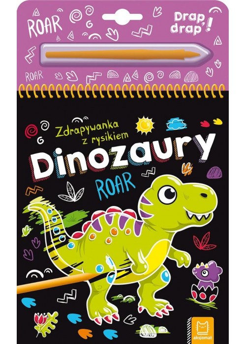 Dinozaury. Zdrapywanka z rysikiem