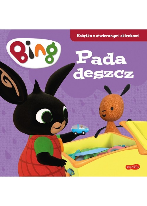 Bing. Pada deszcz. Książka z otwieranymi okienkami