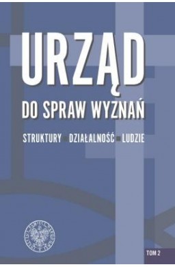 Urząd do spraw Wyznań struktury, działalność..