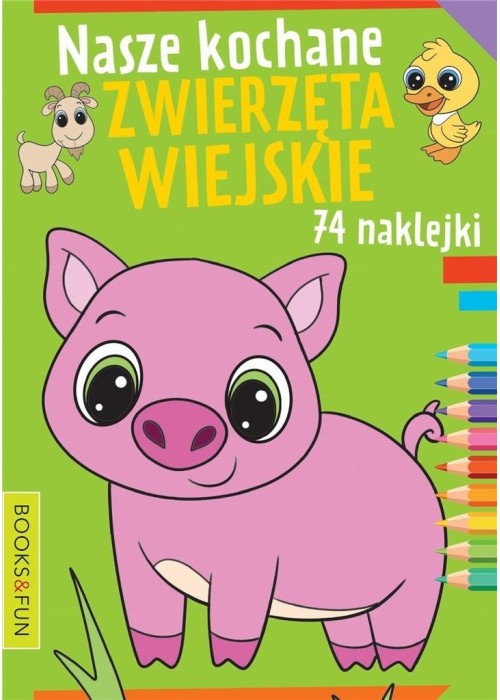 Nasze kochane zwierzęta wiejskie z naklejkami