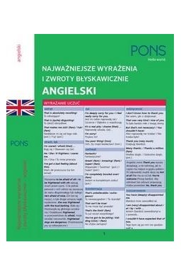 Błyskawicznie zwroty i wyrażenia angielskie A1-A2