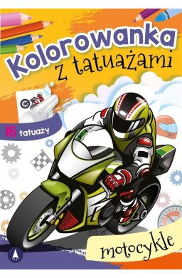 Kolorowanka z tatuażami. Motocykle