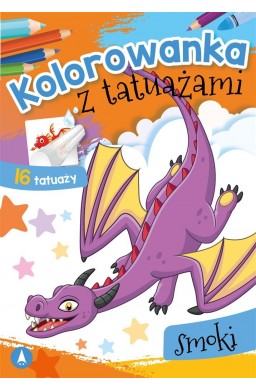 Kolorowanka z tatuażami. Smoki