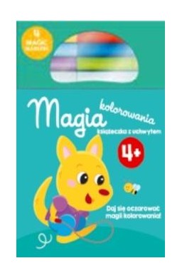 Kolorowanka z magicznymi flamastrami 4+ turkusowa