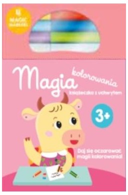 Kolorowanka z magicznymi flamastrami 3+ różowa