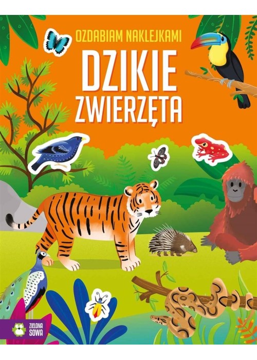 Ozdabiam naklejkami. Dzikie zwierzęta