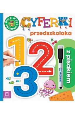 Cyferki przedszkolaka z pisakiem w.2