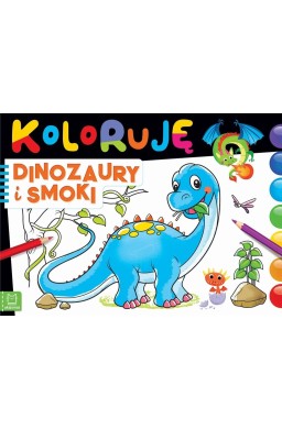 Koloruję dinozaury i smoki