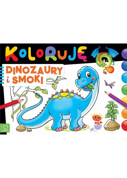 Koloruję dinozaury i smoki