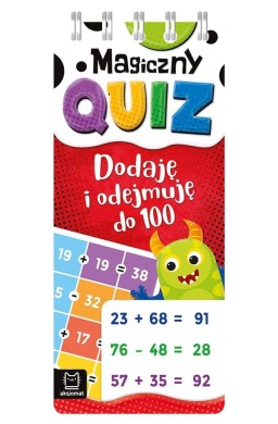 Magiczny quiz. Dodaję i odejmuję do 100. Spirala