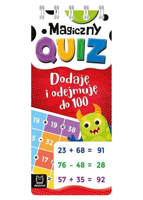 Magiczny quiz. Dodaję i odejmuję do 100. Spirala