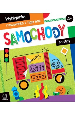 Wyklejanka, rysowanka. Samochody na ulicy