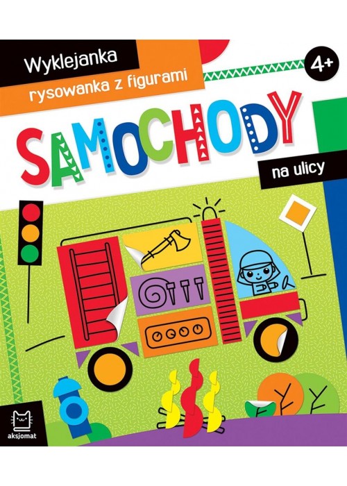 Wyklejanka, rysowanka. Samochody na ulicy