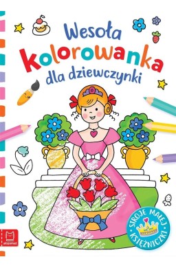 Wesoła kolorowanka dla dziewczynki. Stroje