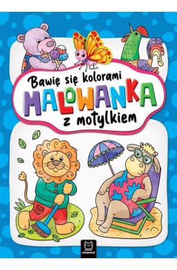 Bawię się kolorami. Malowanka z motylkiem