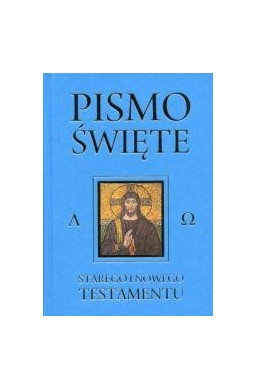 Pismo Święte Starego i Nowego Testamentu niebieski