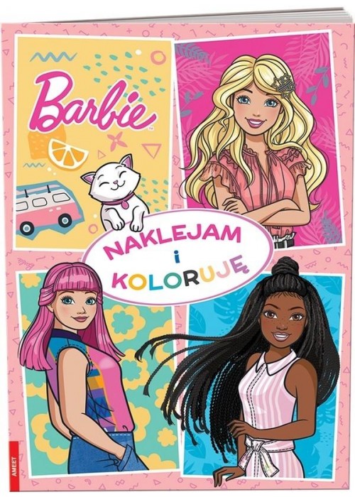 Barbie. Naklejam i koloruję