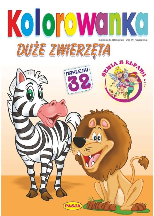 Kolorowanka. Duże zwierzęta