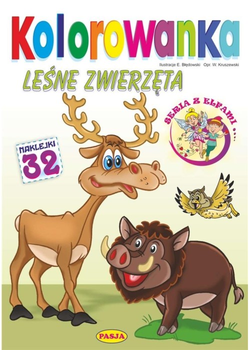 Kolorowanka. Leśne zwierzęta