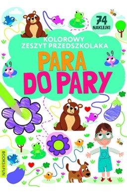 Kolorowy zeszyt przedszkolaka. Para do pary