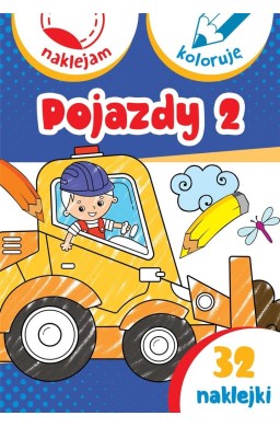 Pojazdy 2. Naklejam i koloruję