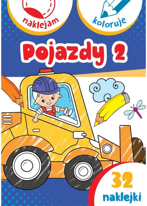 Pojazdy 2. Naklejam i koloruję