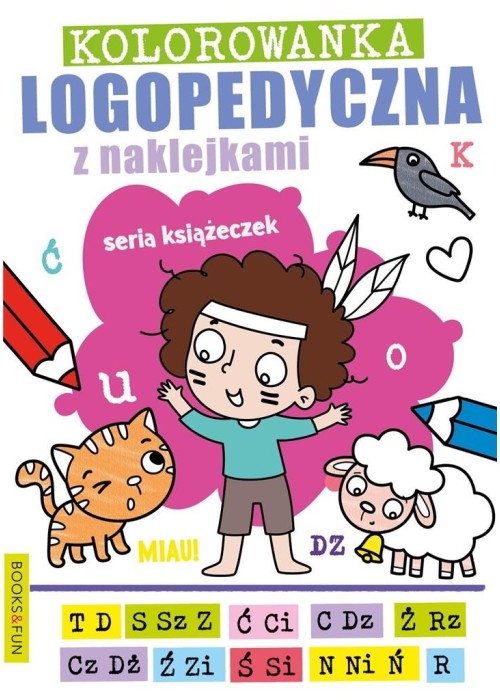 Kolorowanka logopedyczna z naklejkami 2