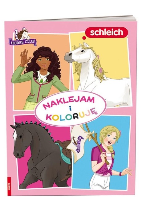 Naklejam i koloruję. Schleich Horse Club