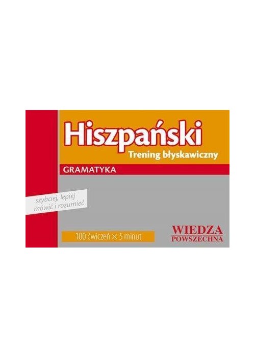 Hiszpański - Trening błyskawiczny. Gramatyka