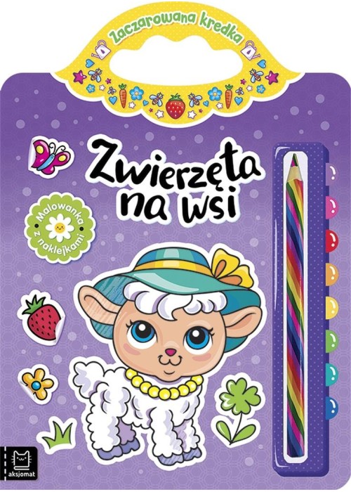 Zwierzęta na wsi. Malowanka z naklejkami