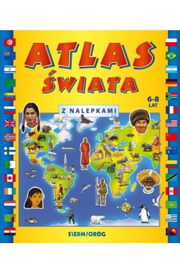 Atlas świata z nalepkami