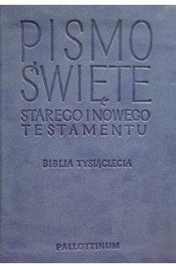 Biblia Tysiąclecia - Travel jasnoniebieska