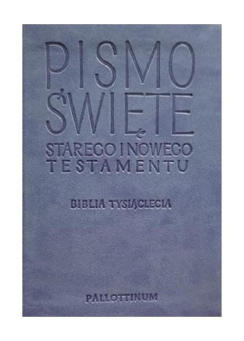 Biblia Tysiąclecia - Travel jasnoniebieska