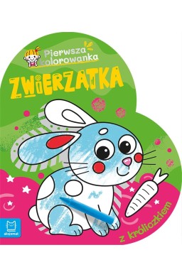 Zwierzątka. Pierwsza kolorowanka z króliczkiem