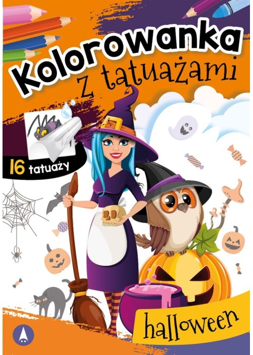 Kolorowanka z tatuażami. Halloween