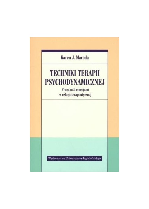 Techniki terapii psychodynamicznej