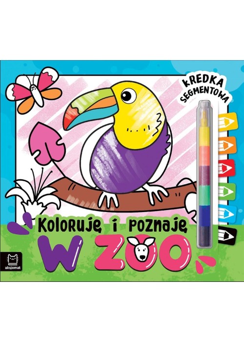 Koloruję i poznaję. W zoo. Kredka segmentowa