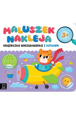 Maluszek nakleja Książeczka wyszukiwanka z kotkiem