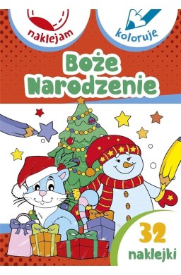 Boże Narodzenie. Naklejam i koloruję