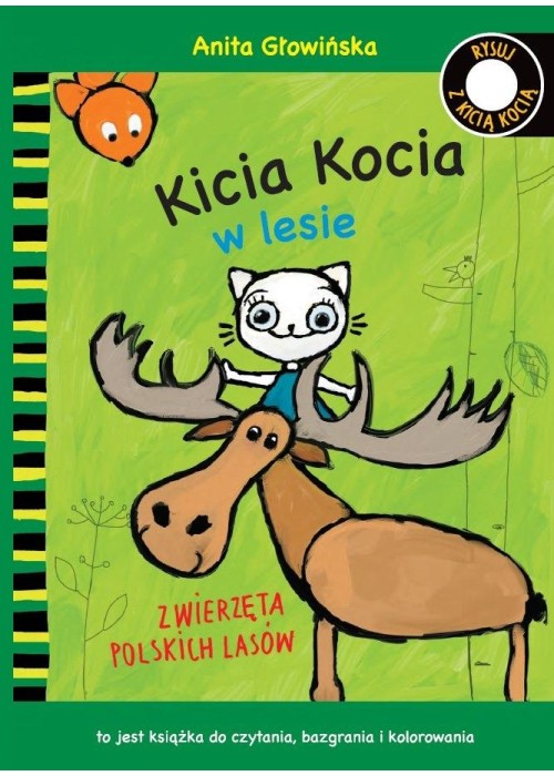 Kicia Kocia w lesie. Kolorowanka