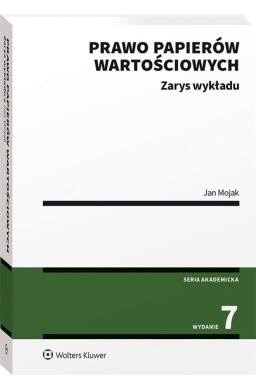 Prawo papierów wartościowych. Zarys wykładu