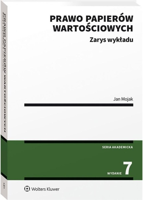 Prawo papierów wartościowych. Zarys wykładu