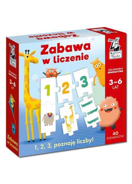 Zabawa w liczenie. Układanka edukacyjna 3-6 lat