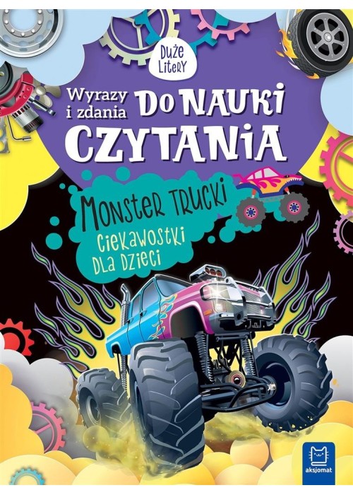 Wyrazy i zdania do nauki czytania. Monster trucki