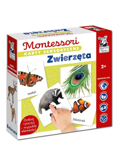 Montessori. Karty sensoryczne. Zwierzęta 2+